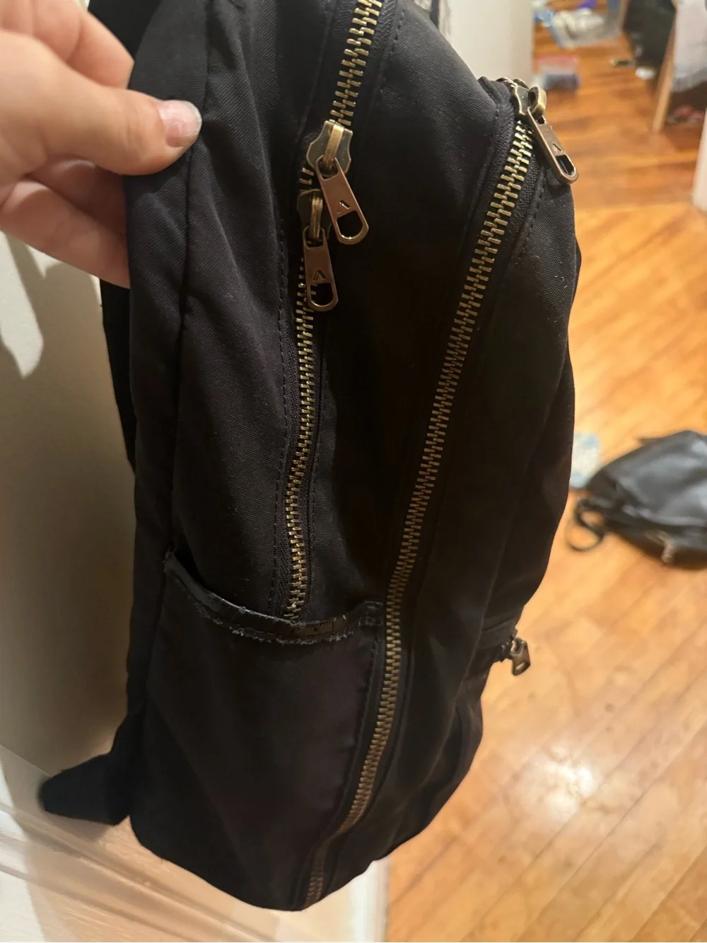 Black STATE Canvas Backpack